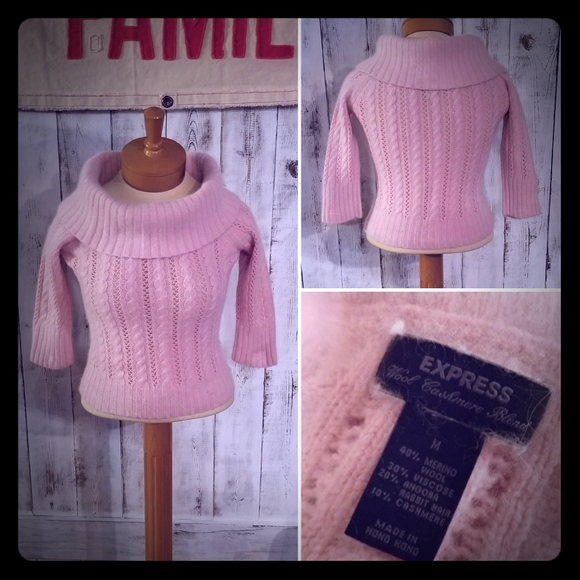 Express Wool Cashmere Blend Sweater - Picture 1 of 5